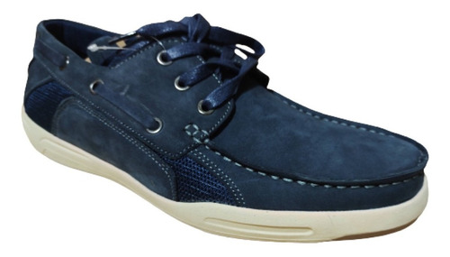 Imagen 2 de 4 de Zapato De Cuero Nautico Goodyear Con Cordones