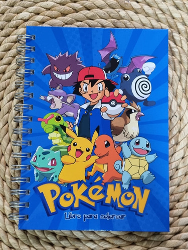 Pokemon Libro Para Colorear Generación 1-2-3  + Stickers