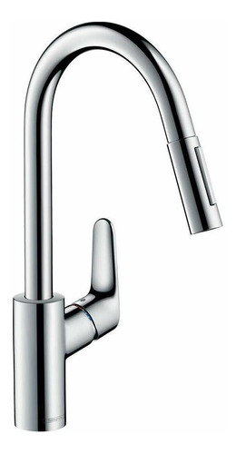 Grifo mezclador  monomando Hansgrohe Focus M41 31815 extensible  acabado cromado