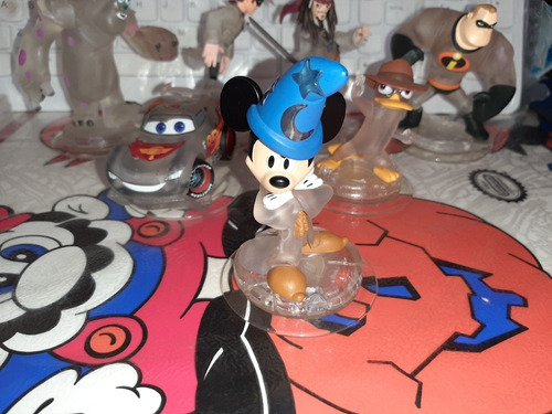 Mickey Aprendiz De Brujo Transparebte,disney Infinity,bueno