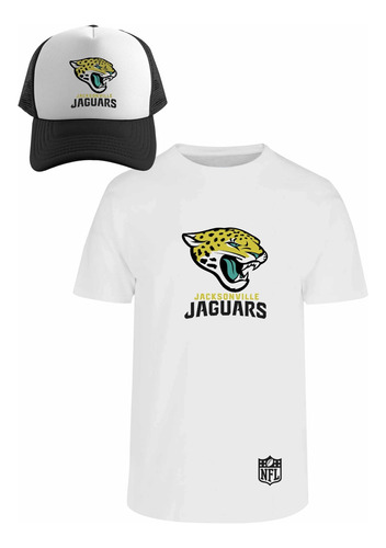 Kit Playera + Gorra Sublimada Mod Jacksonville Jaguars Nfl