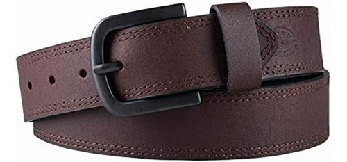 Cinturón De Cuero Informal Dickies Para Hombre, Marrón, 30