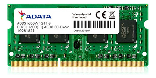 Memoria Ram Adata Ddr3l 1600 4gx8 Laptop