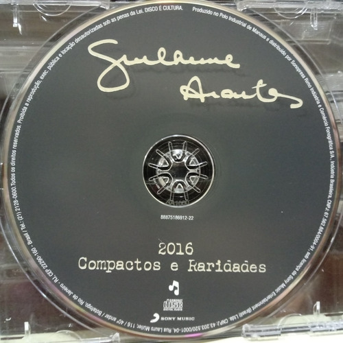 Cd Guilherme Arantes - Compactos E Raridades (Usado)