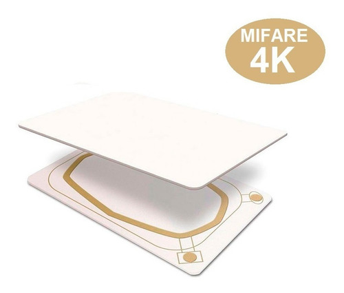 Cartão Rfid 13,56 Mhz Smart Card Mifare 4k Nfc 10 Unidades