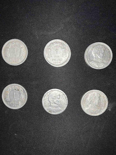 Lote De Monedas 1 Peso (30 Unid) 1954