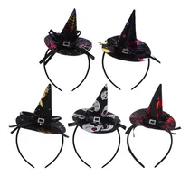 Comprar 5 Pcs Halloween Mini Puntiagudo Bruja Sombrero Diadema ...