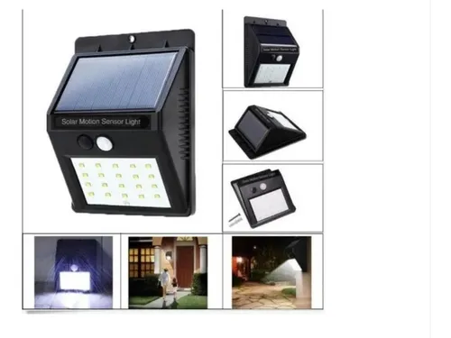 Foco 30 Led Solar Exterior E Interior