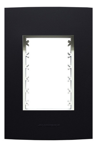 Placa 4x2 3 Modules Inova Pro Class Alumbra Preto Fosco