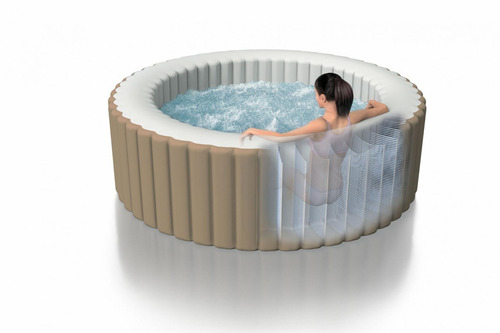 Jacuzzi Spa Inflable Intex Pileta Terapia De Burbujas Motor!