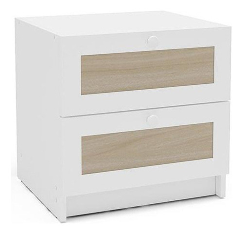 Mesita de noche infantil con 2 cajones Legno Salina/verde/BRC