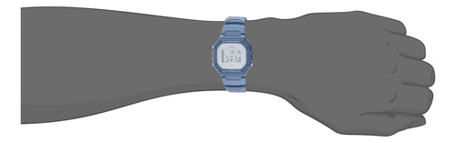 Reloj Casio Illuminator Con Alarma Y Cronógrafo Digital W218