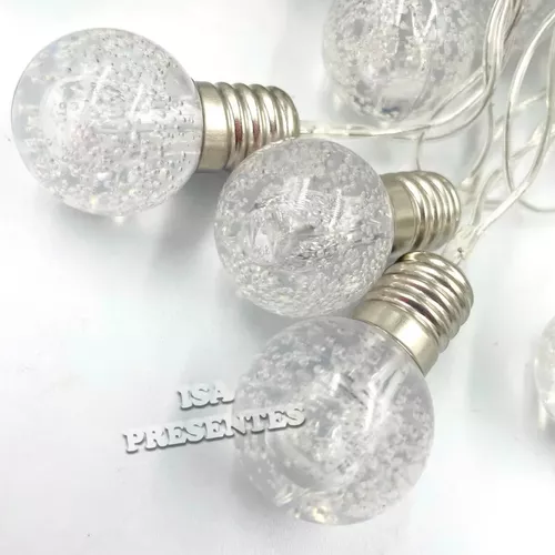 Bola de Cristal 20 Leds Incandescente Romântica - reidoarmarinho