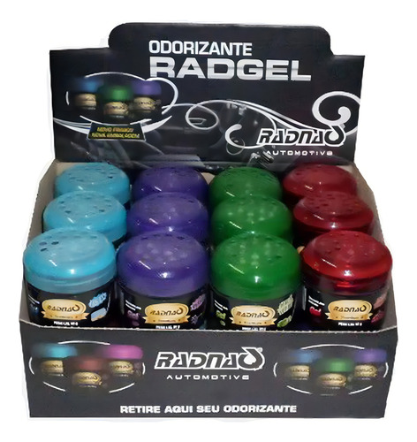 Odorizante Para Veículos E Ambiente Gel 60g - Radnaq Premium Fragancia Lavanda