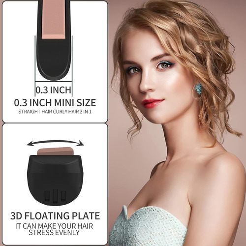 Miniplancha Plana K&k For Cabello Corto, Talla Pequena D...