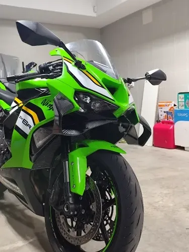 Spoiler Zx6r 636 2025 Kawasaki Downforce Carbono Asa Lateral