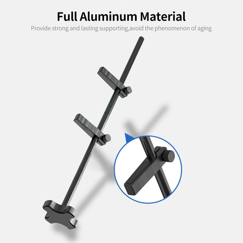 Imagen 4 de 9 de Soporte Doble Para Tarjeta Gráfica Vertical De Aluminio Gm96
