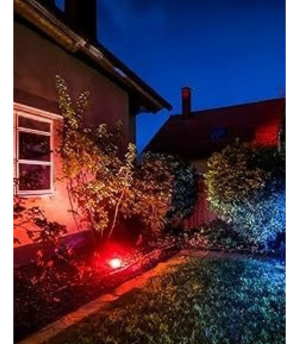 Kit 8 Refletor 200w Vermelho Iluminação Led Resistente Água