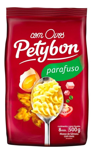 Macarrão com Ovos Parafuso Petybon 500g