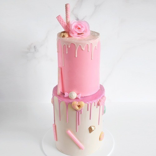 Set De Placas Cake Piñata Sorpresa Chic 15 X 20 Cm, Parpen