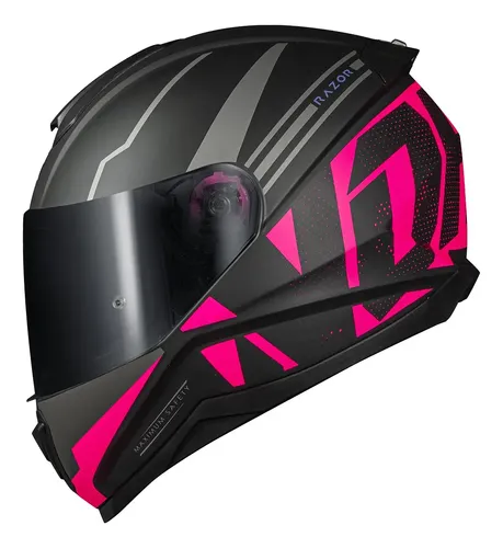 Capacete Moto Feminino Fechado Norisk Razor Full Rosa
