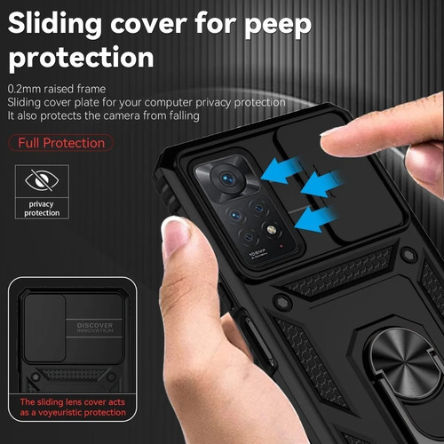 Imagen 4 de 7 de Xiaomi Redmi Note 11 / 11s / Pro Carcasa Armor Camshield