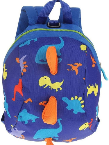 Mochila Dinosaurio Arnés Correa Preescolar Azul Marinerito Arnés de Dinosaurio