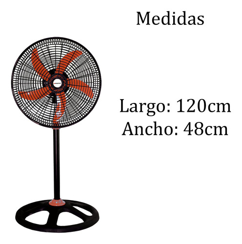 Ventilador De Piso Ventilador De 5 Aspas Ventilador Pedestal