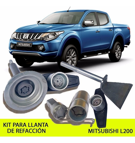 Kit Seguridad Llanta De Refacción Mitsubishi L200 - Spareloc