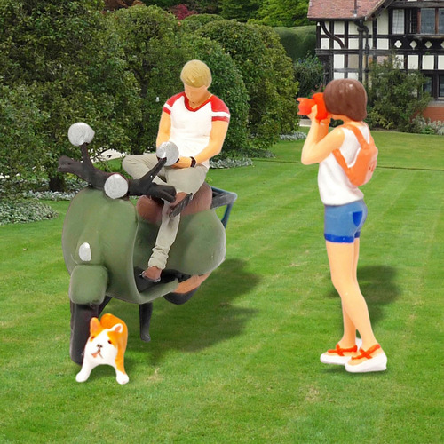 1/64 Figuritas De Personas En Miniatura Escena De La Calle