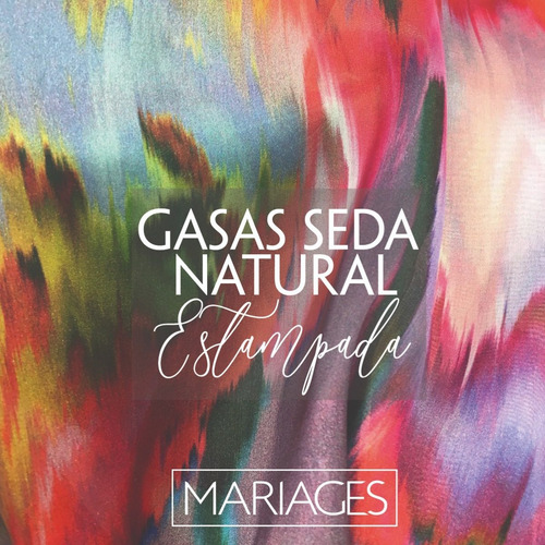 Imagen 6 de 6 de Gasa De Seda Natural Estampada Importada - Diseños