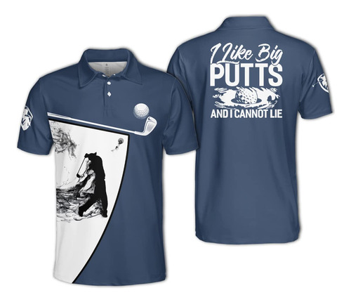 Havegolf Camisa 3d Divertida Polo Para Hombr Manga Corta Dry