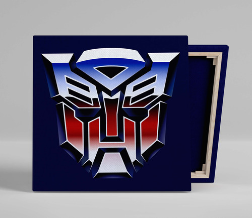 Cuadro Transformers Autobots Decepticons Canvas 40x40 Cm