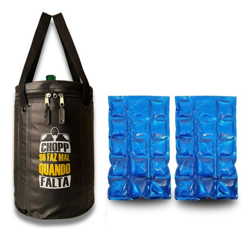 Bolsa Térmica Barril Heineken + 2 Cartela Gelo Gel Envio Ful