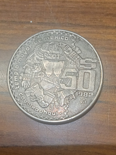 Moneda De $50 1982 Coyolxautli