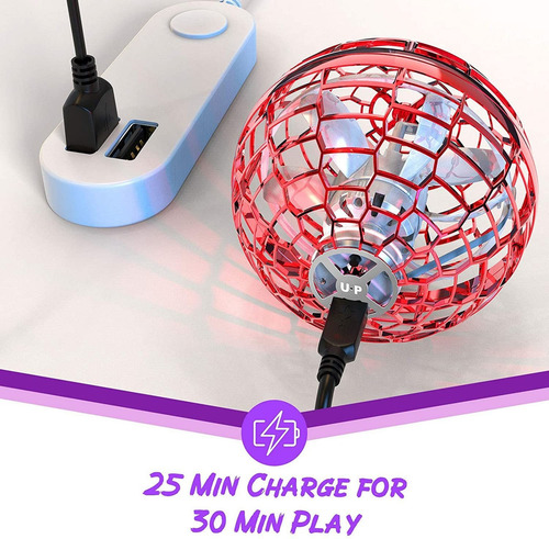 * Flynova Pro Flying Ball Juguete Rotación 360 Luz Led