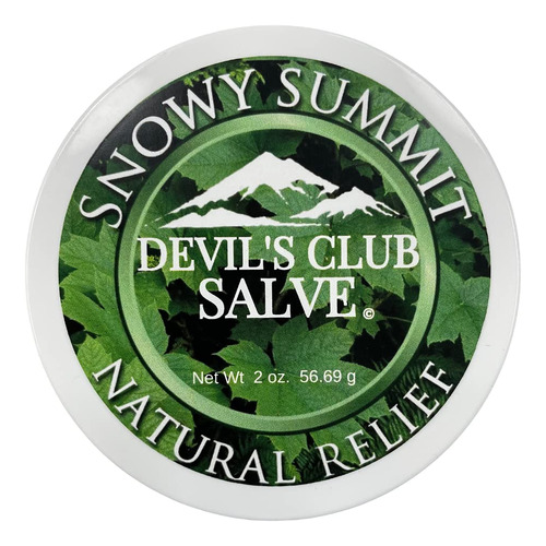 Snowy Summit Devil's Club Salve, Salve, Alivio Del Dolor, Al
