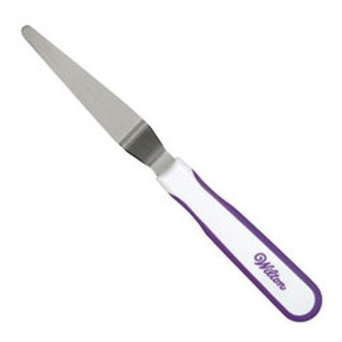 Espátula Zeta (angulo) Wilton De 22.9 Cm (9 ), Repostería Color Mango Blanco/Morado