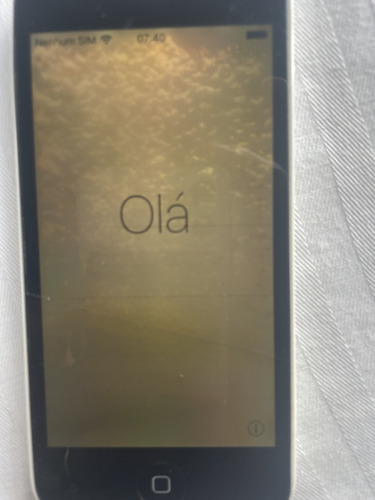 iPhone 5c 8 Gb Branco Usado Tela Com Problema (Usado)
