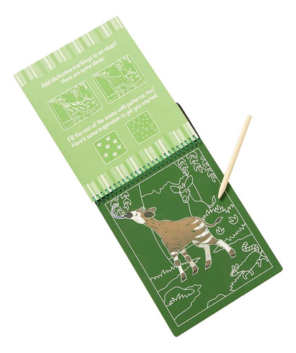 Melissa Doug Bloc Artístico Para Raspar Safari