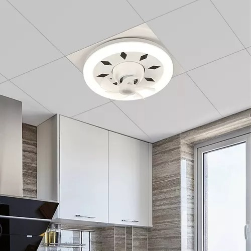Lampara Ventilador De Techo Tianlai 5 Aspas36w Diámetro 30cm
