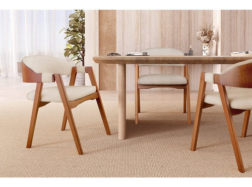 Cadeira Para Mesa De Jantar Gaia Wt