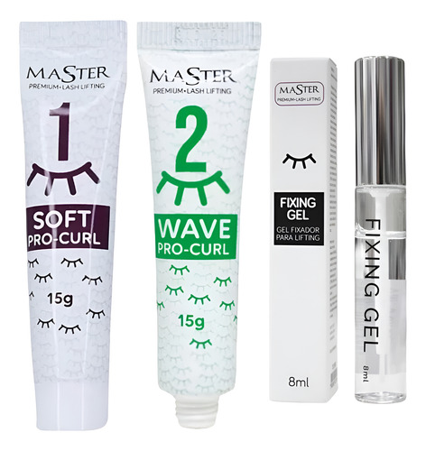 Kit Master Passos 1 E 2 Brow Lamination Lash +fixing Gel