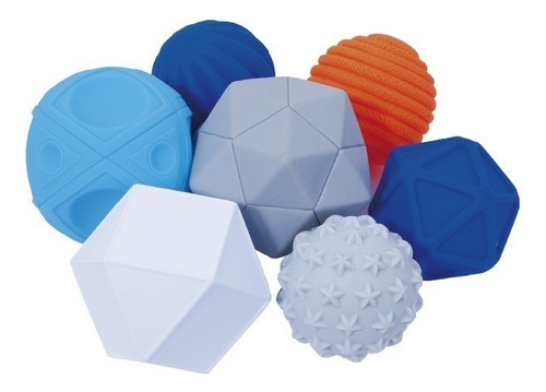 Set Pelota Plastica Textura 7u Surtido Dactic