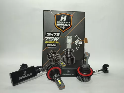 Luces Led H4 Scuderia Abu Dabi Hammer Automotriz GH75 20000LM 75W 6000K -  212global