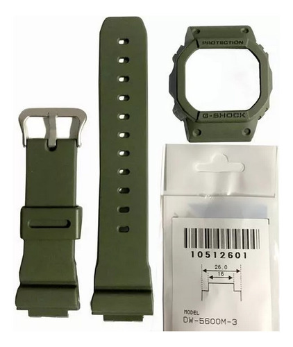 Pulseira + Bezel DW-5600 Verde Produto 100% Original Casio G-shock