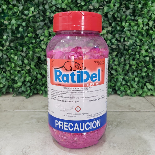 Ratidel Cereal Rodenticida Raticida Cebo Ratas Y Ratones500g