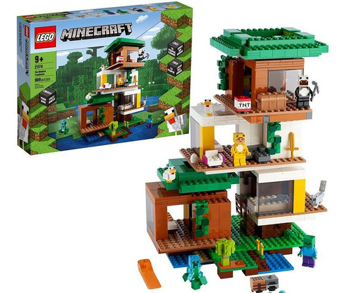 Lego Minecraft : La Casa Del Árbol Moderna Creeper 21174