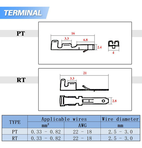 Terminales De Cable Terminal De Conexión Eléctrica Del