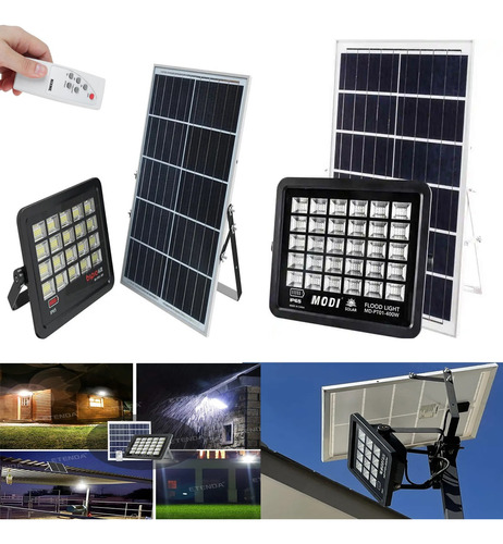 Reflector Led Solar 300w 400w Ip65 Luz Blanca Alta Potencia 